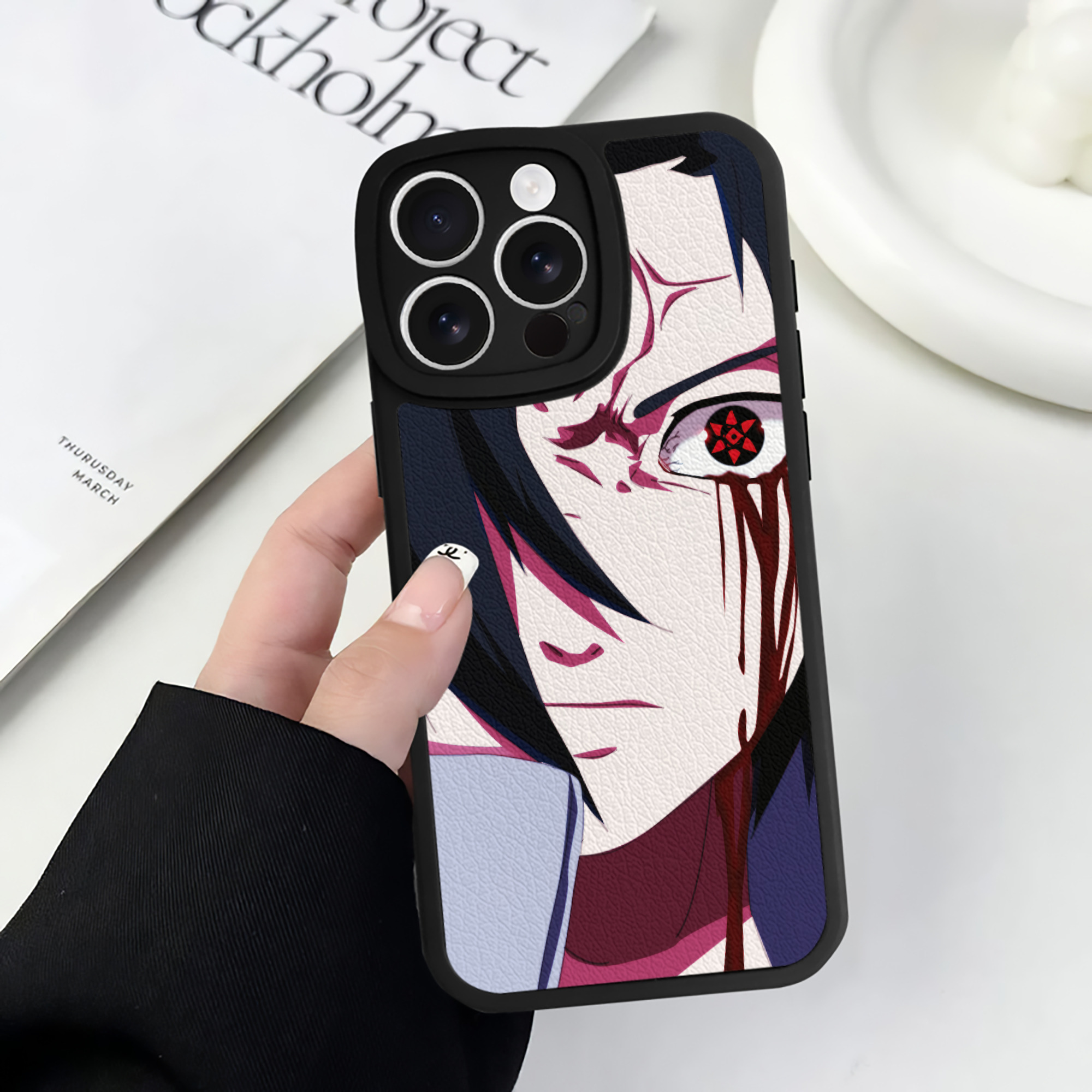 （画像用） NARUTO -ナルト- NARUTO -ナルト- 疾風伝 【iPhone 16シリーズ対応】シリコンスマホケース（レザー調） 材質：シリコン